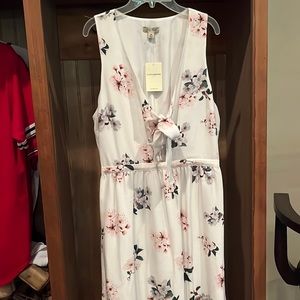 NWT medium white silk dress from Lucky